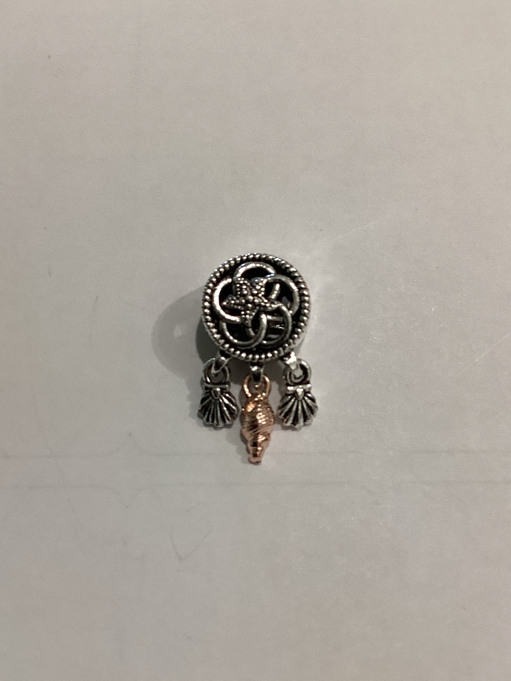 Silver & Rose Gold Nauticalโ Charm Pin